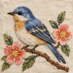 Bluebird in the Fine Silk style