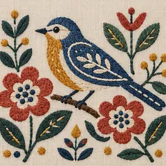 Bluebird in the Nordic Folk style